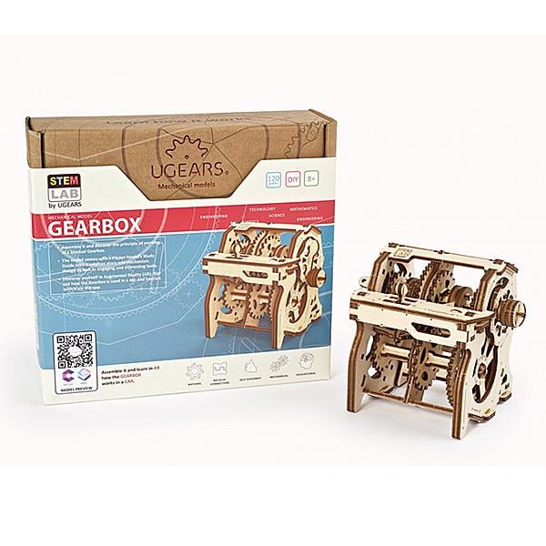 Механическая STEM-модель Ugears STEM Lab Коробка передач (3941) - фото 9 Механическая STEM-модель Ugears STEM Lab Коробка передач (3941) - фото 9
