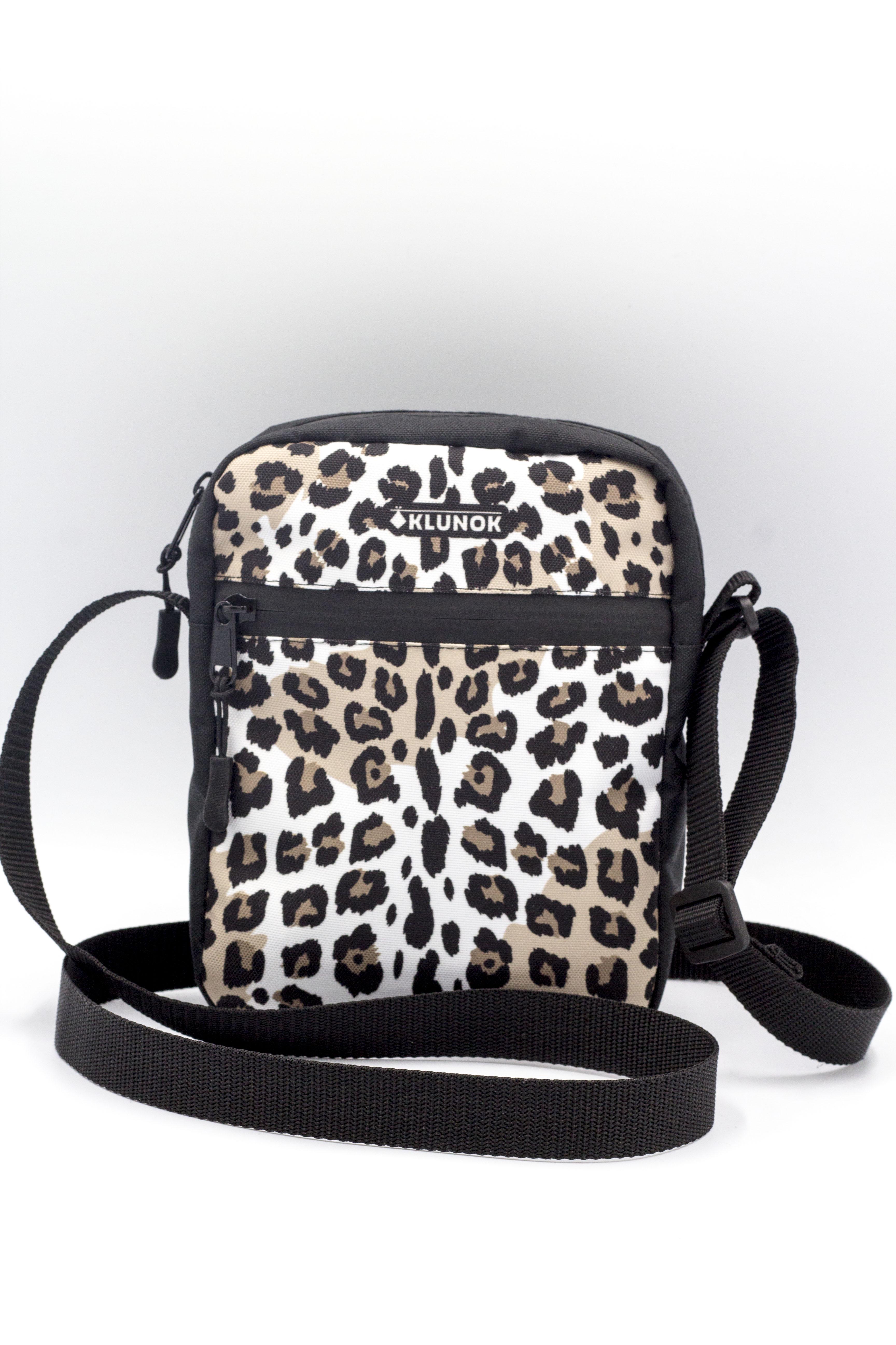 Сумка через плече месенджер жіночий з принтом Леопард (К-17)