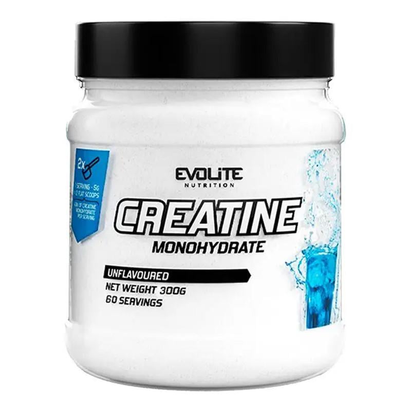 Креатин моногідрат Evolite Nutrition Creatine Monohydrate Без смаку 300 г (23248-01)