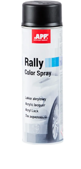 Фарба аерозольна APP Rally Color Spray 600 мл Чорний матовий (00000054680)