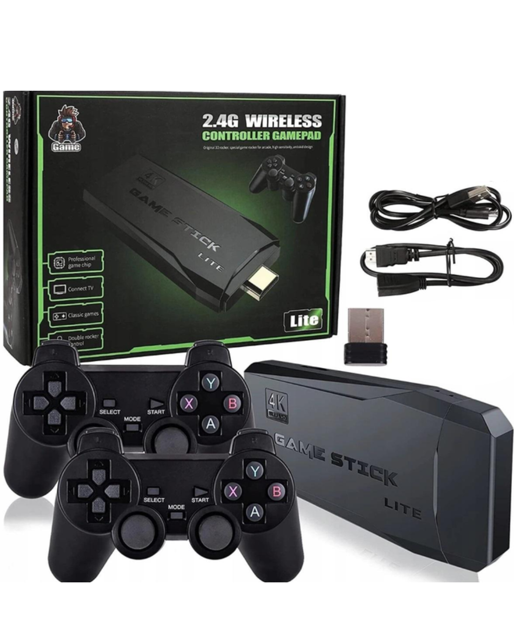 Ігрова приставка Stick8626 Ретро HDMI 2,4G з 2 джойстиками (27685224) - фото 7