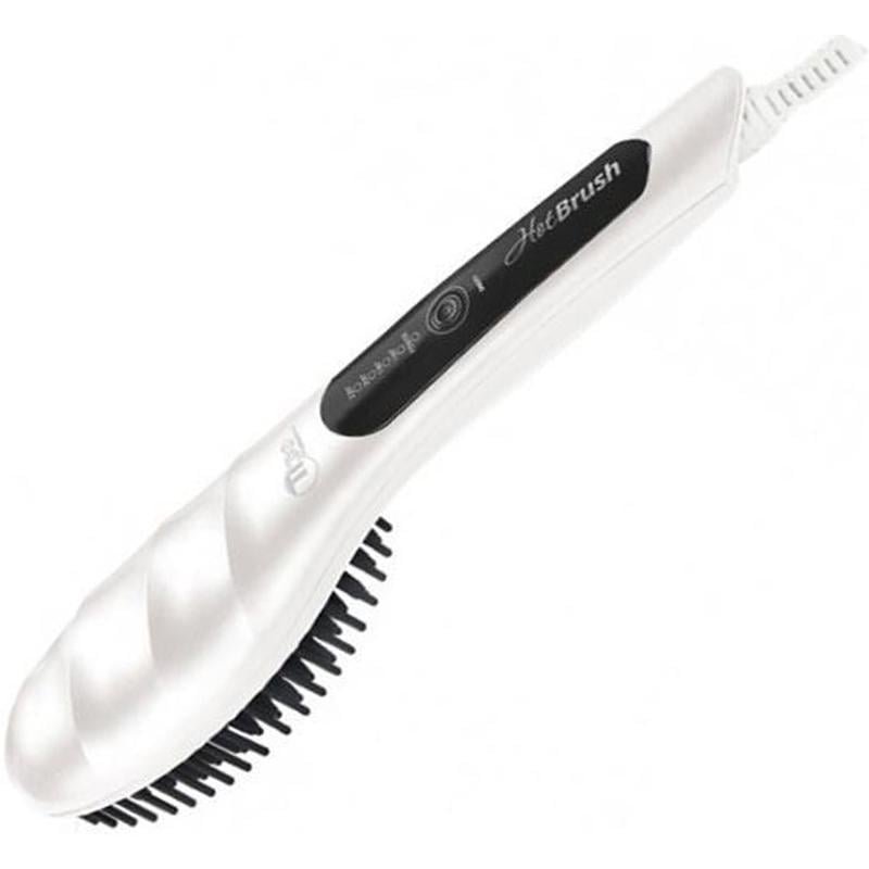 Щітка-вирівнювач Hot Brush TICO Professional 2в1 4 режими нагріву 160–220°C Білий (37551)
