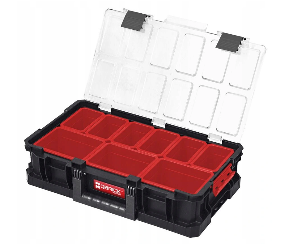 Ящик для інструментів Qbrick System TWO Organizer Plus модульний пластиковий 14,3 л 526х307х125 мм Чорний
