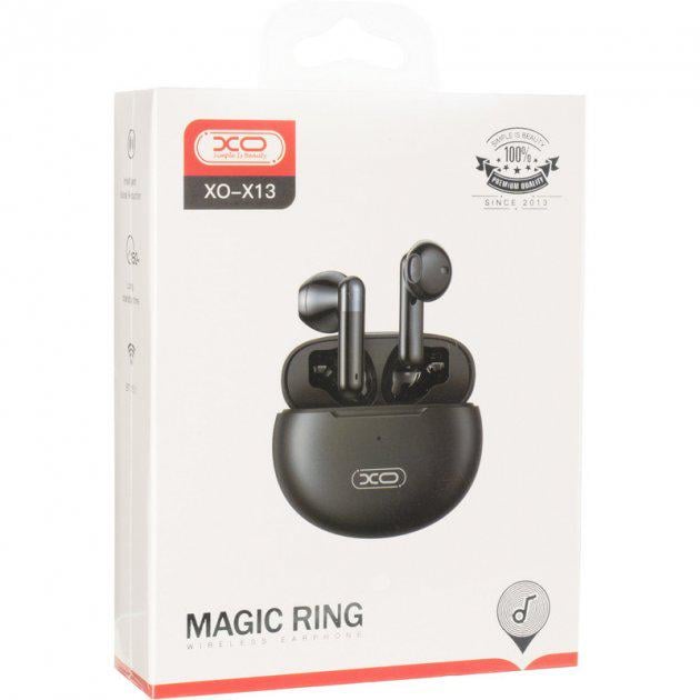 Навушники бездротові Bluetooth XO X13 Magic Ring з мікрофоном Black - фото 3