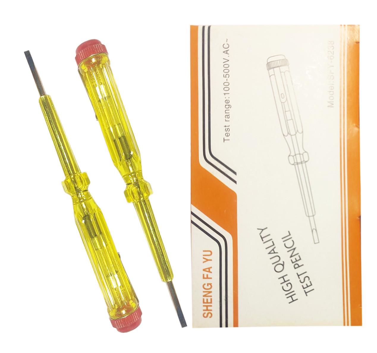 Викрутка індикаторна для перевірки електричних ланцюгів фаза-нуль 20 шт. (14659-е) Викрутка індикаторна для перевірки електричних ланцюгів фаза-нуль 20 шт. (14659-е)