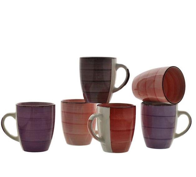 Набор керамических чашек Amethyst микс 0,3 л 6 шт. (45256)