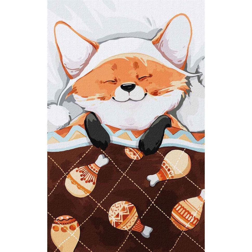 Картина по номерам Идейка "Вкусные сны лисенка" 25x40 см (KHO4211)