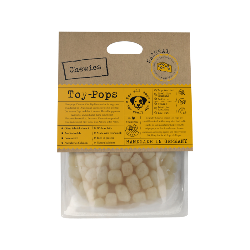 Сирні кульки для собак сушені хрусткі Chewies Toy-Pops Käse Natural 30 г (1019934) - фото 1