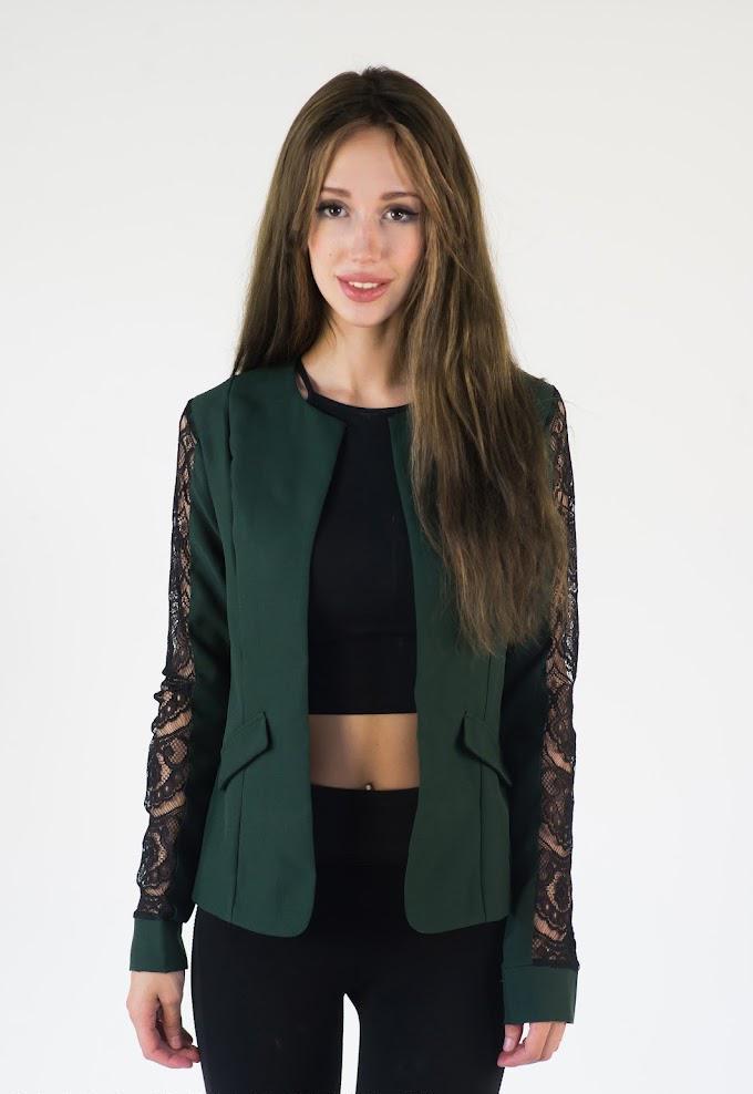 Пиджак женский Podium Darline 21333-DARKGREEN XL Зеленый