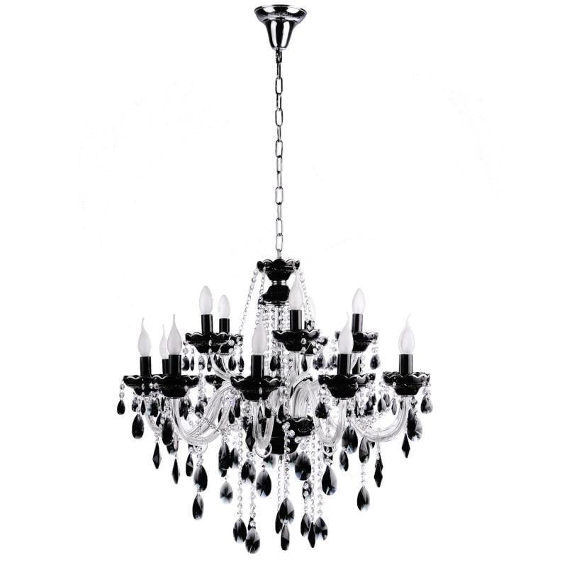 Люстра подвесная Brille BCL-274S/15 E14 свеча хрустальная