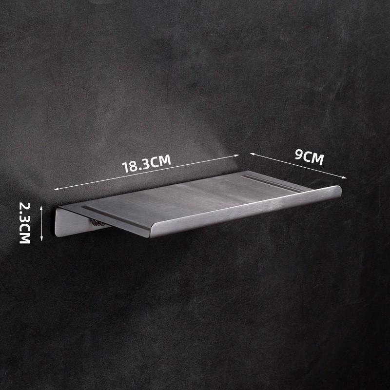 Міні-полочка з нержавіючої сталі CanSteel K23-mini для ванної/туалету/для телефону Сріблястий матовий (3301) - фото 5 Міні-полочка з нержавіючої сталі CanSteel K23-mini для ванної/туалету/для телефону Сріблястий матовий (3301) - фото 5