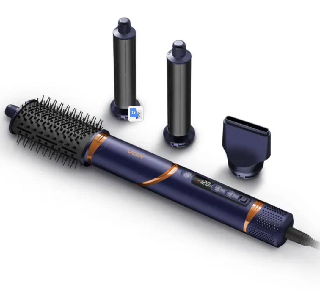 Фен VGR с 4 насадками 4в1 1400 Вт V-474 Зеленый (31444556)