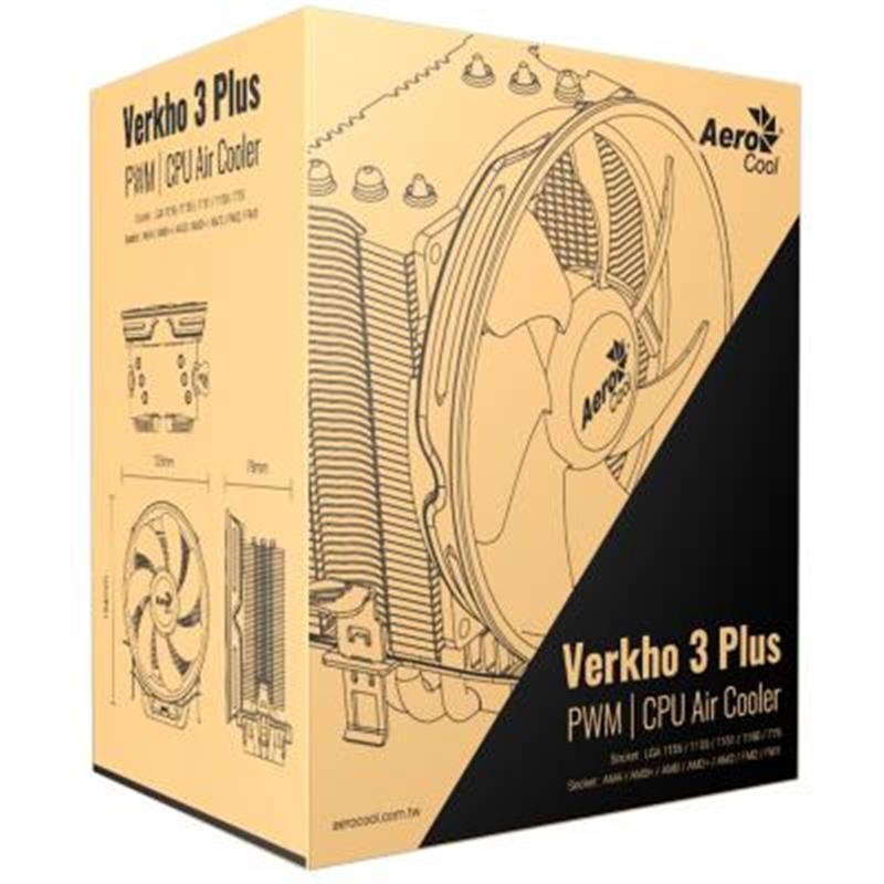 Кулер для процесора AeroCool Verkho 3 Plus (ACTC-NA30310.01) - фото 4