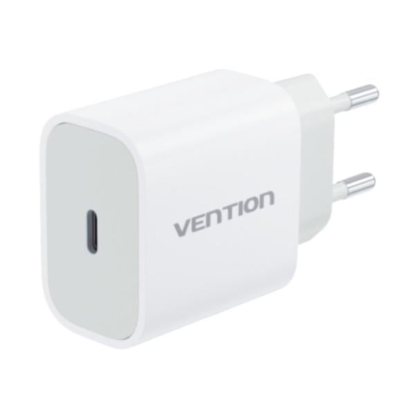 Зарядний пристрій Vention 20W USB-C з кабелем Type-C 1 м White (G16W0-EU)