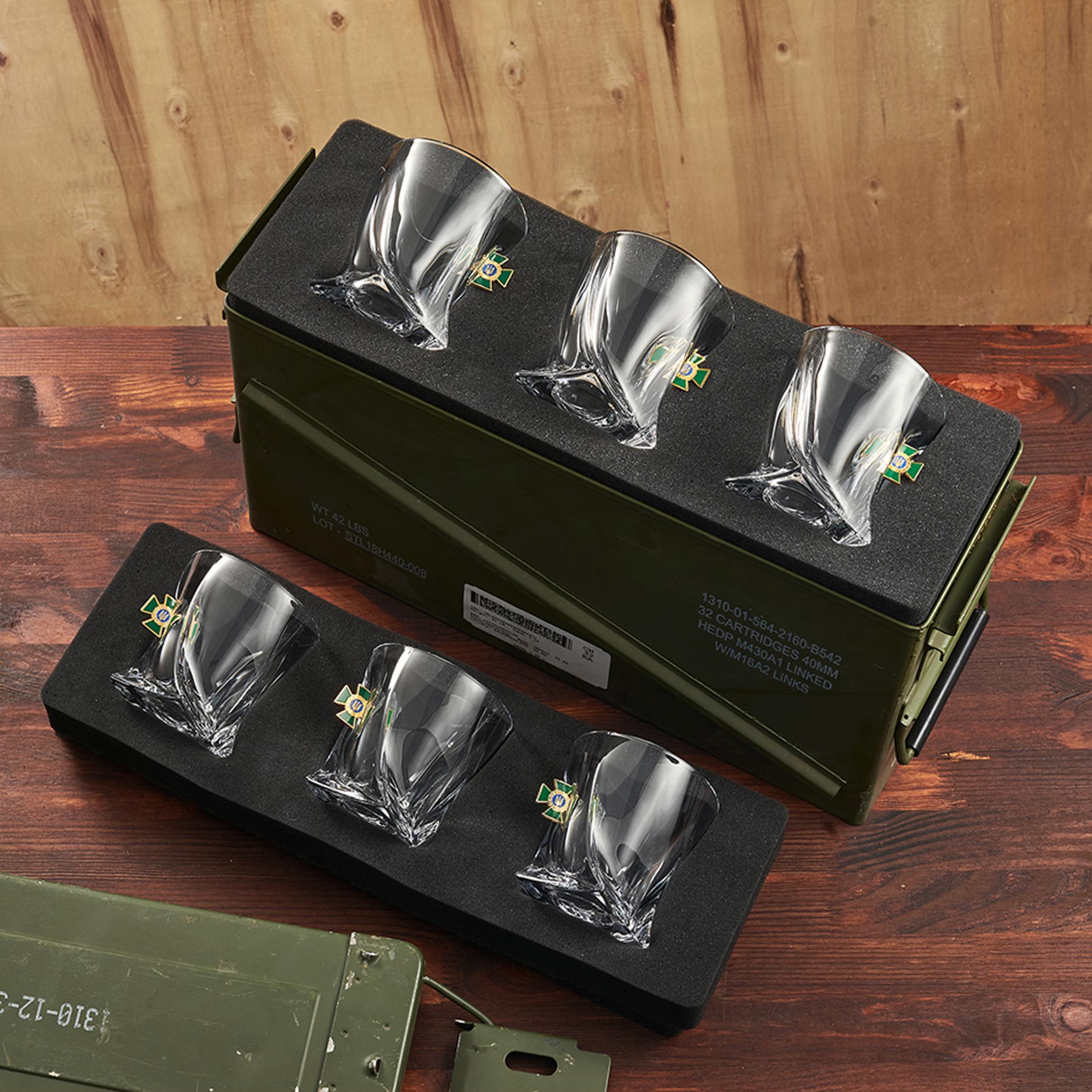 Набор VSKLO БК большие хрустальные стаканы ГПСУ (28919136)