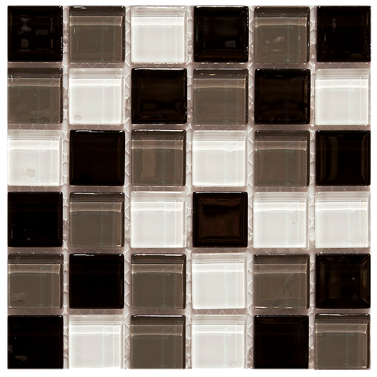 Мозаика стеклянная Mdl k-mos k4009 Black/White (001419)