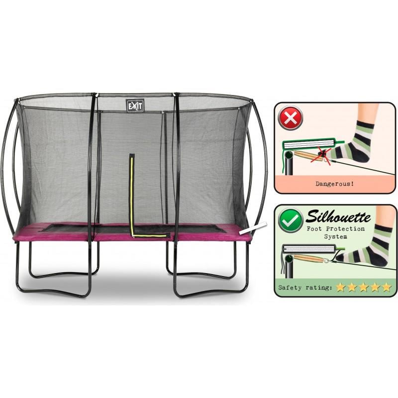 Батут Exit Toys Silhouette 214х305 см Рожевий - фото 3 Батут Exit Toys Silhouette 214х305 см Рожевий - фото 3