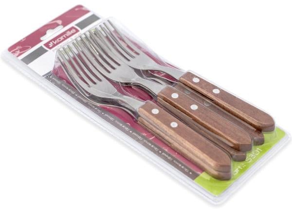 Виделки з дерев'яними ручками mille Natural Treasure 6 шт. - фото 2