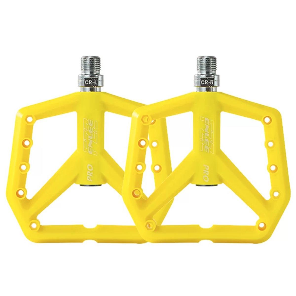 Педали велосипедные ENLEE NY-20 нейлоновые на промышленном подшипнике Желтый (EN-NY20-4537UA) Педали велосипедные ENLEE NY-20 нейлоновые на промышленном подшипнике Желтый (EN-NY20-4537UA)