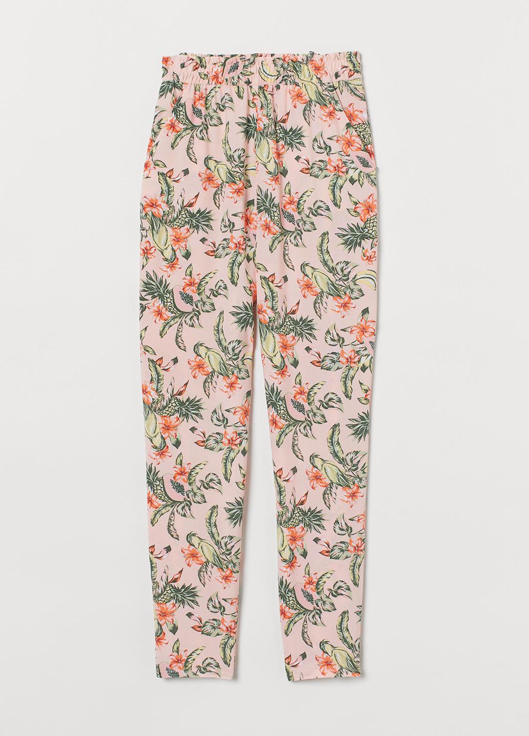 Брюки женские H&M р.32 Розовый (888229b42)