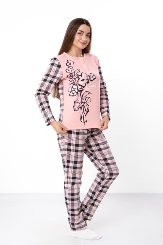 Піжама жіноча утеплена Носи своє кофта та штани р. 52 Світло-персиковий (8240-024-33-1)