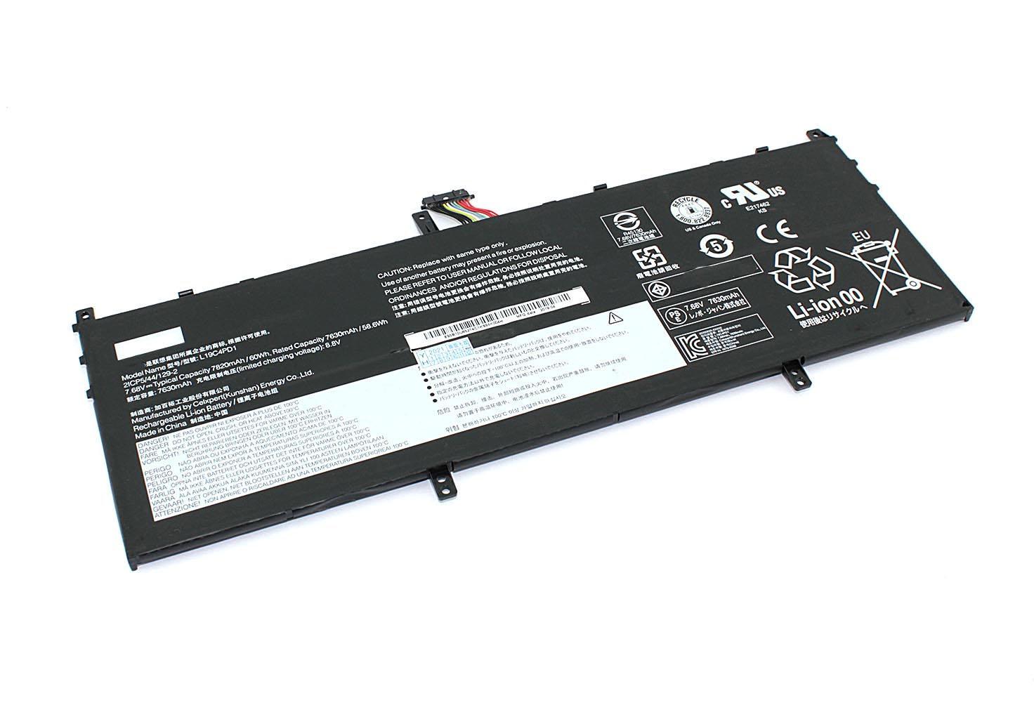 Аккумулятор для ноутбука Lenovo L19D4PD1 Yoga C640-13IML 7,68 V 7820 mAh (081897)