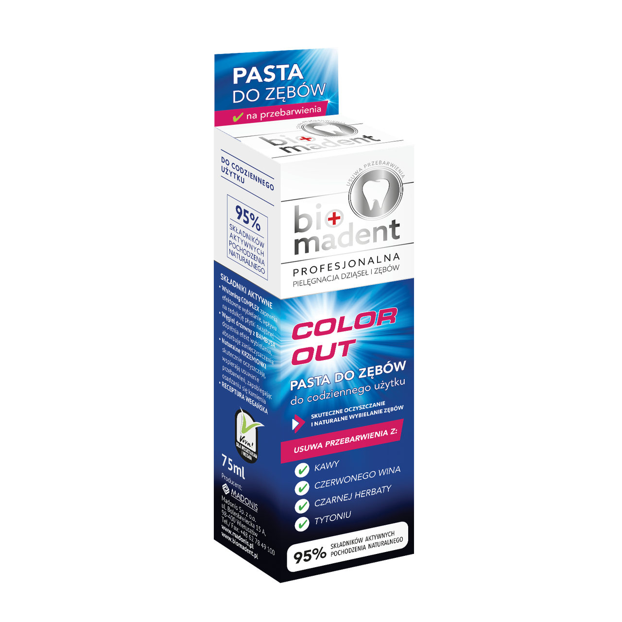 Зубна паста Bio Madent професійна відбілююча 75 мл (2789953000)