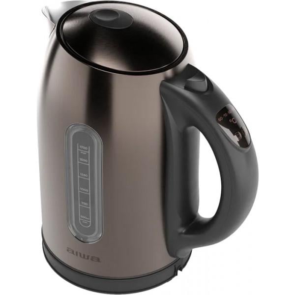 Електрочайник AIWA KAWAKO AKT-3000D 2200W установка температури нагріву метал Strix 1,7 л Brown (AKT3000D) - фото 2 Електрочайник AIWA KAWAKO AKT-3000D 2200W установка температури нагріву метал Strix 1,7 л Brown (AKT3000D) - фото 2