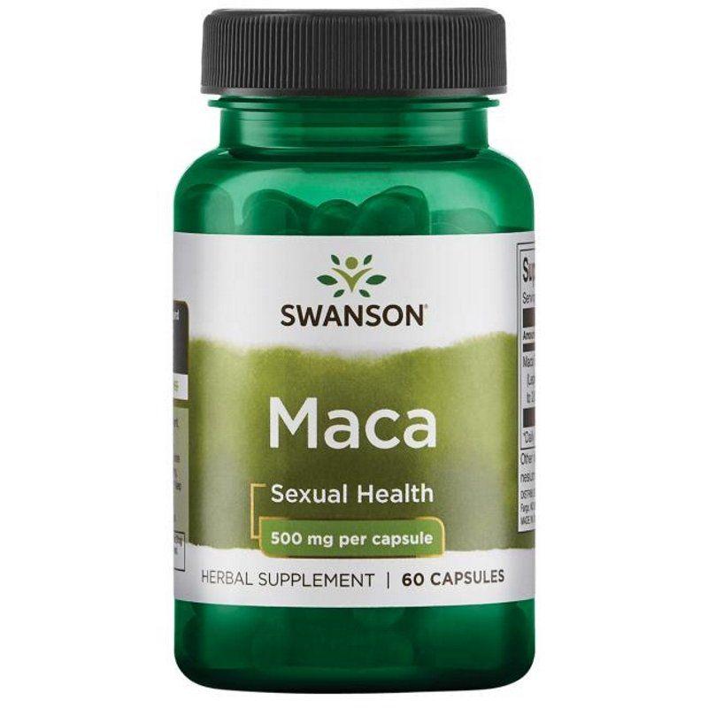Екстракт кореня маки Swanson Maca 500 mg 60 caps