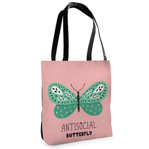 Сумка тканевая Presentville Tenderness Antisocial butterfly (ST 20M054 BL)