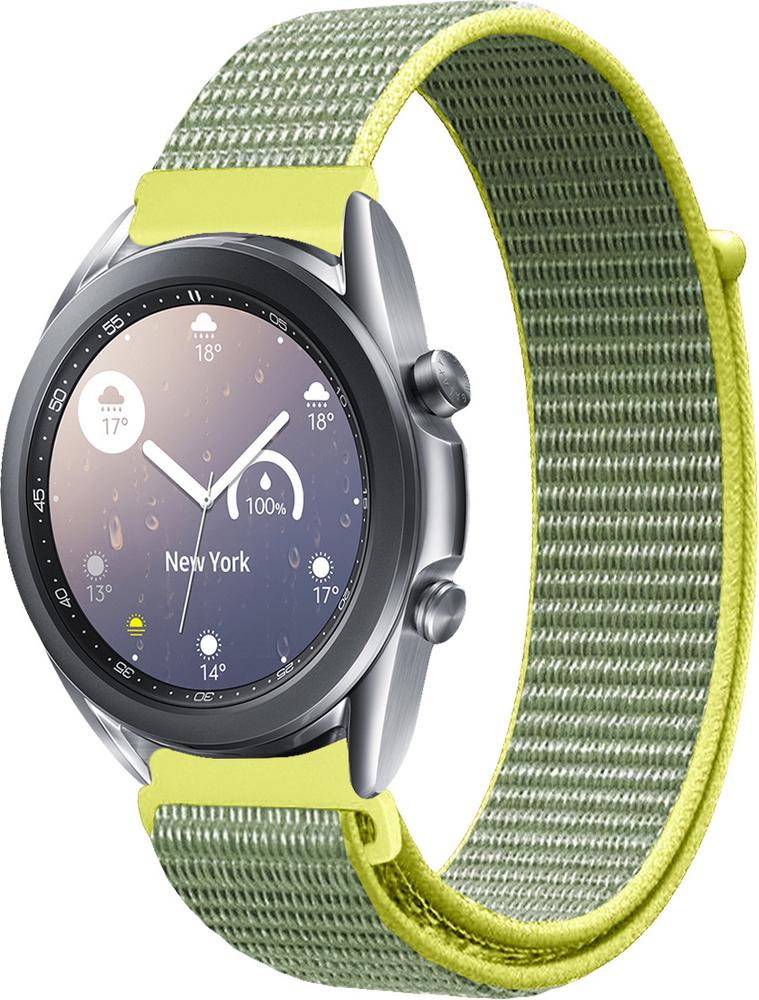 Ремешок нейлоновый Sport Loop для Galaxy Watch 3 41 мм Gray/Yellow (25513-63)