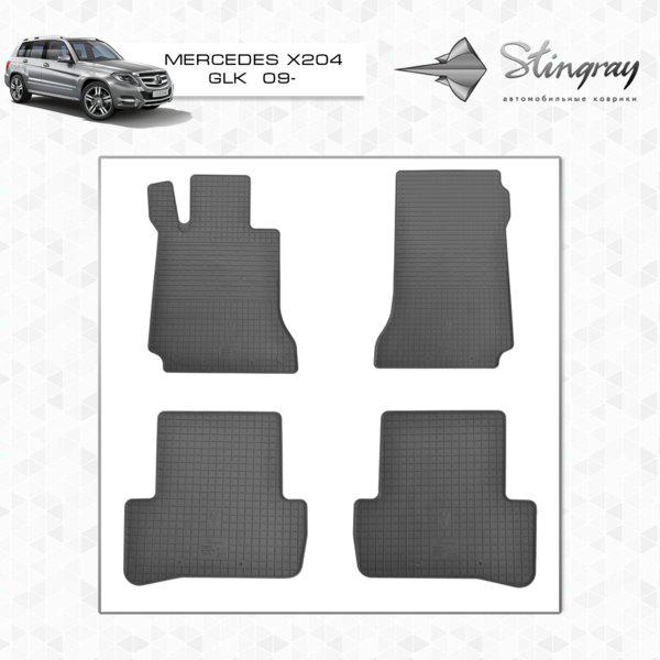 Гумові килимки Stingray Premium для Mercedes C-class W204 2007-2015 року 4 шт. - фото 5