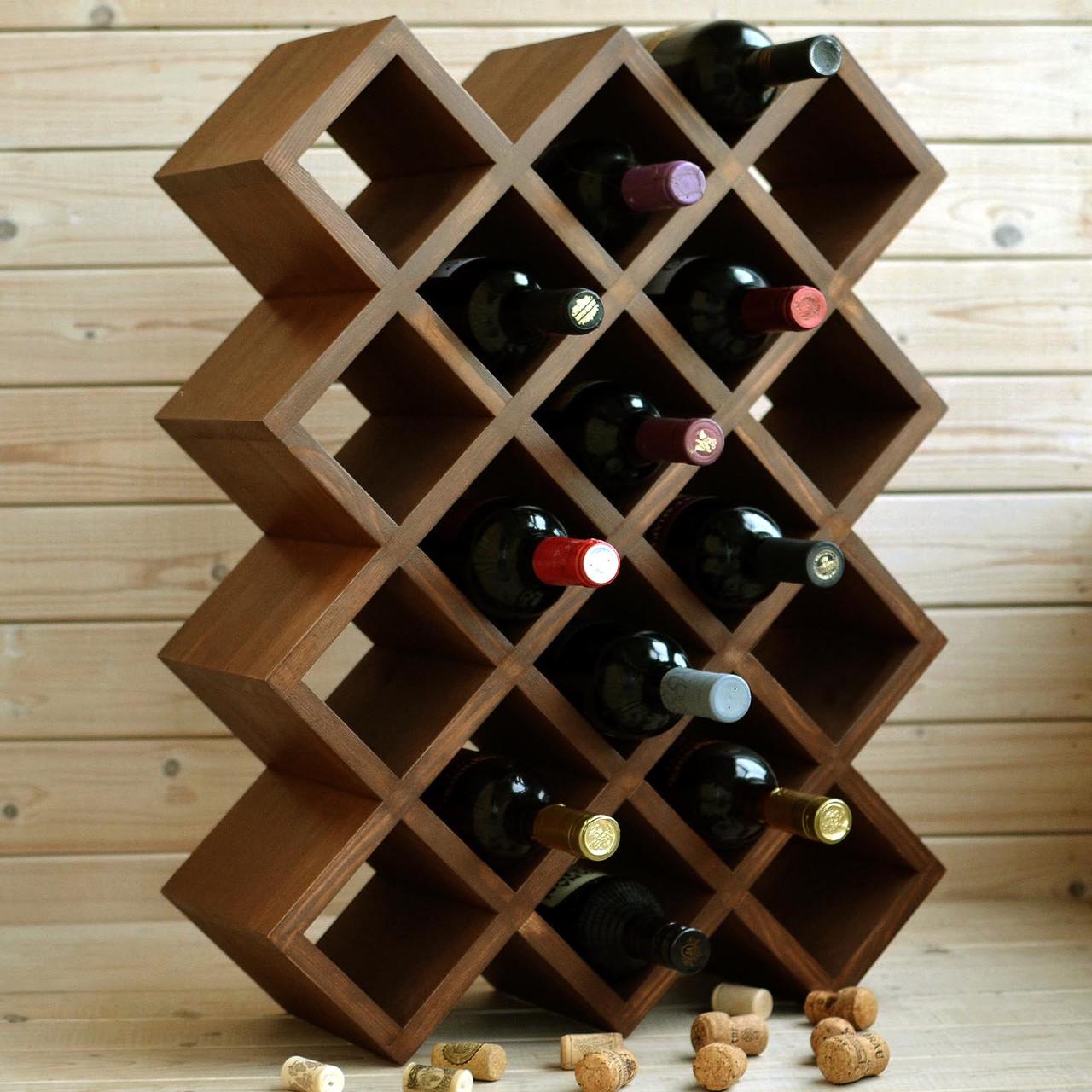 Полка для вина настольная Помпано Латте (Впс-014516)