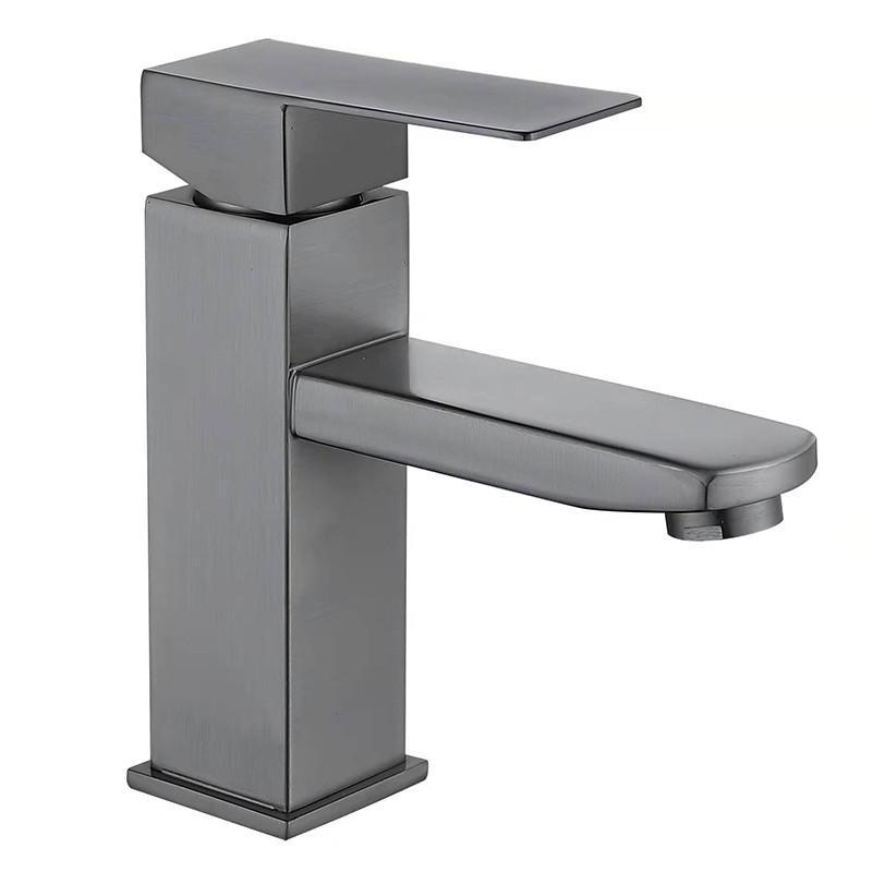 Смеситель для умывальника MIXXUS SUS304 KUB-001 Графитовый (MI6093)