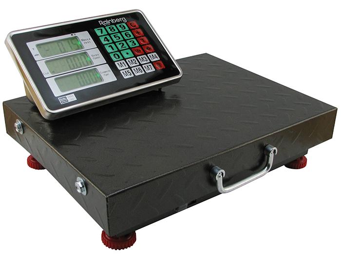 Беспроводные платформенные весы Rainberg RB-200KG коричневые