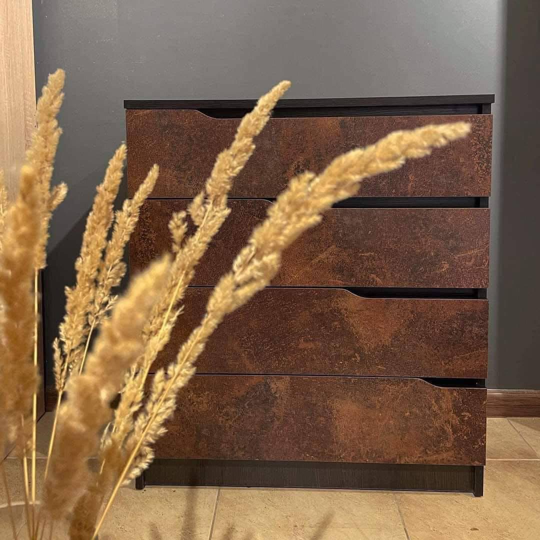 Комод для спальни с выдвижными ящиками Vasco оксид 80х90х42 см (000048855) - фото 3 Комод для спальни с выдвижными ящиками Vasco оксид 80х90х42 см (000048855) - фото 3