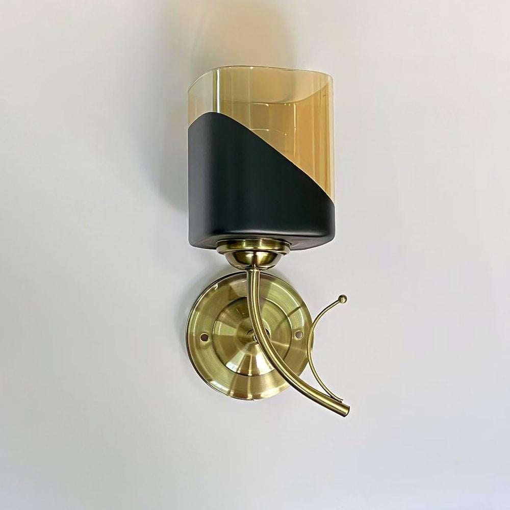 Бра Light House SRS-20355/1W AB Бронзовий/Чорний/Янтарний (123796)