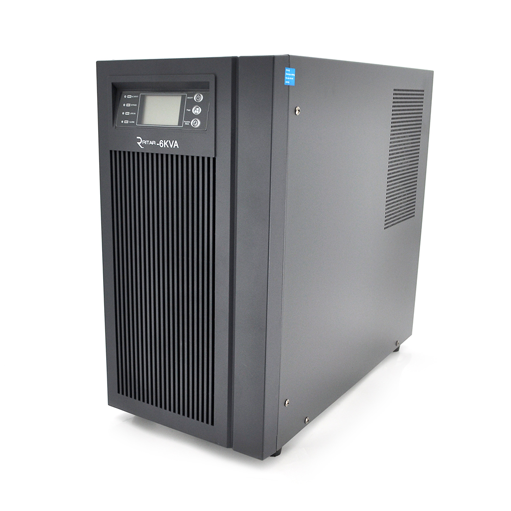 Источник бесперебойного питания Ritar PT 6KL LCD 6000VA 5400 Вт 192В 5A с правильной синусоидой 500х248х460 мм (YUT_V8813)