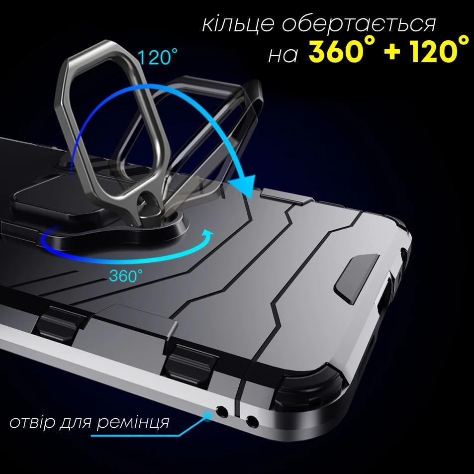 Противоударный чехол Transformers для Xiaomi Redmi 10 (подставка кольцо) Graphite (24143-40) - фото 4 Противоударный чехол Transformers для Xiaomi Redmi 10 (подставка кольцо) Graphite (24143-40) - фото 4