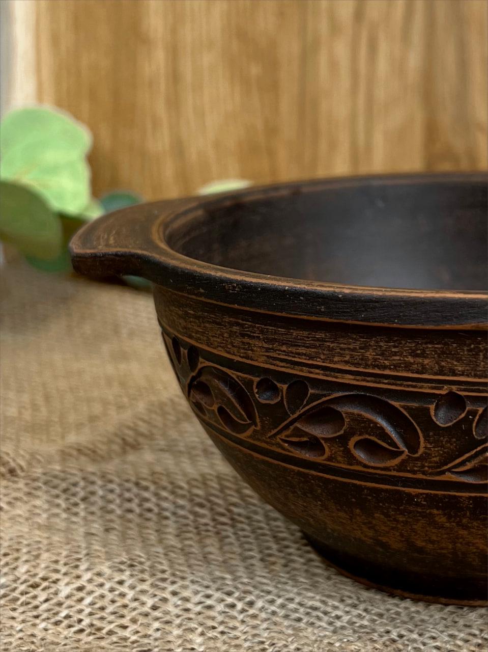 Бульйонниця керамічна керамічна різьблена декор 0,6 л (3000-17) - фото 2