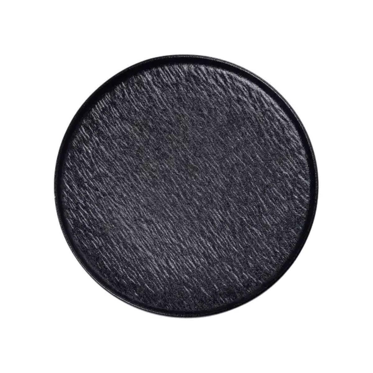 Тарілка порцелянова 25 см плоска Чорний (HP-7-735)