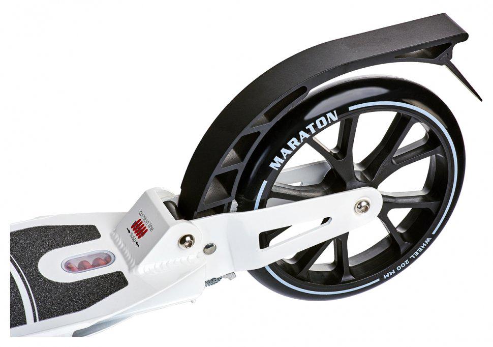 Самокат двухколесный складной Marathon Decider Белый - фото 4 Самокат двухколесный складной Marathon Decider Белый - фото 4