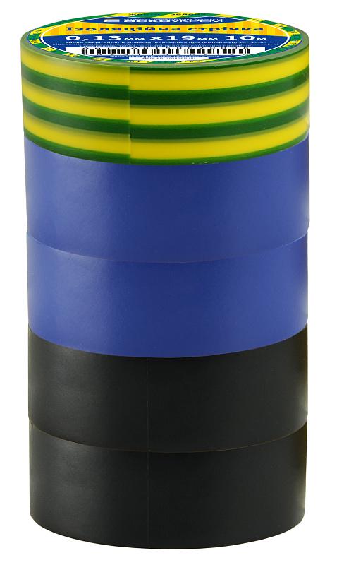 Набір ізоляційних стрічок АСКО-УКРЕМ ПВХ 19x0,13 мм 10 м 3 кольори 5 шт. (A0150020024) Набір ізоляційних стрічок АСКО-УКРЕМ ПВХ 19x0,13 мм 10 м 3 кольори 5 шт. (A0150020024)
