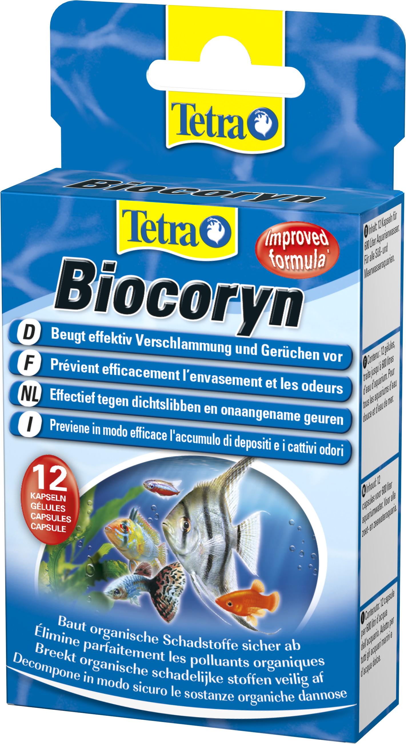 Средство по уходу за водой Tetra Aqua Biocoryn для разложения органики 12 капс. на 600 л (4004218146860)