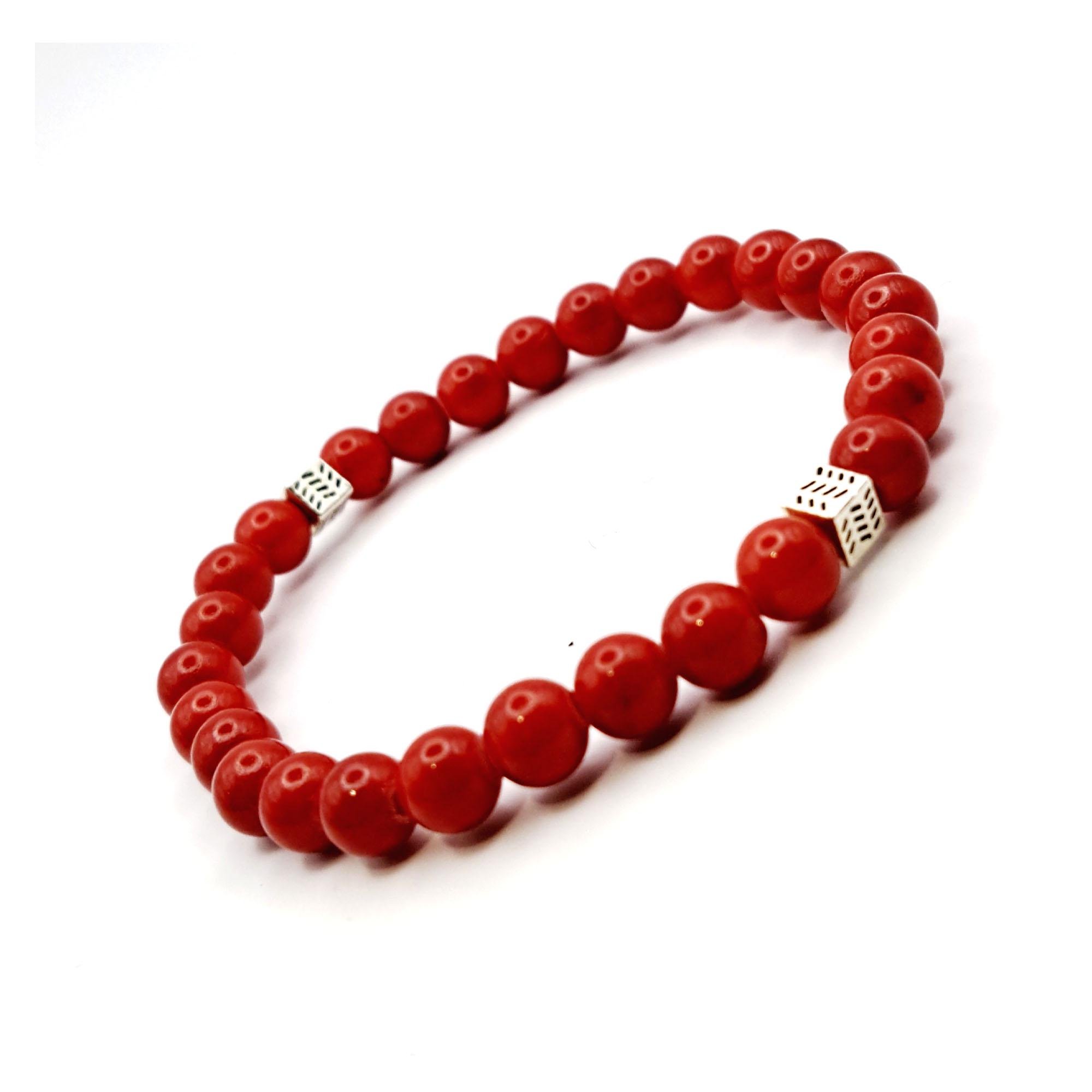 Браслет DARSANA из натурального камня коралл (DRSU005529)