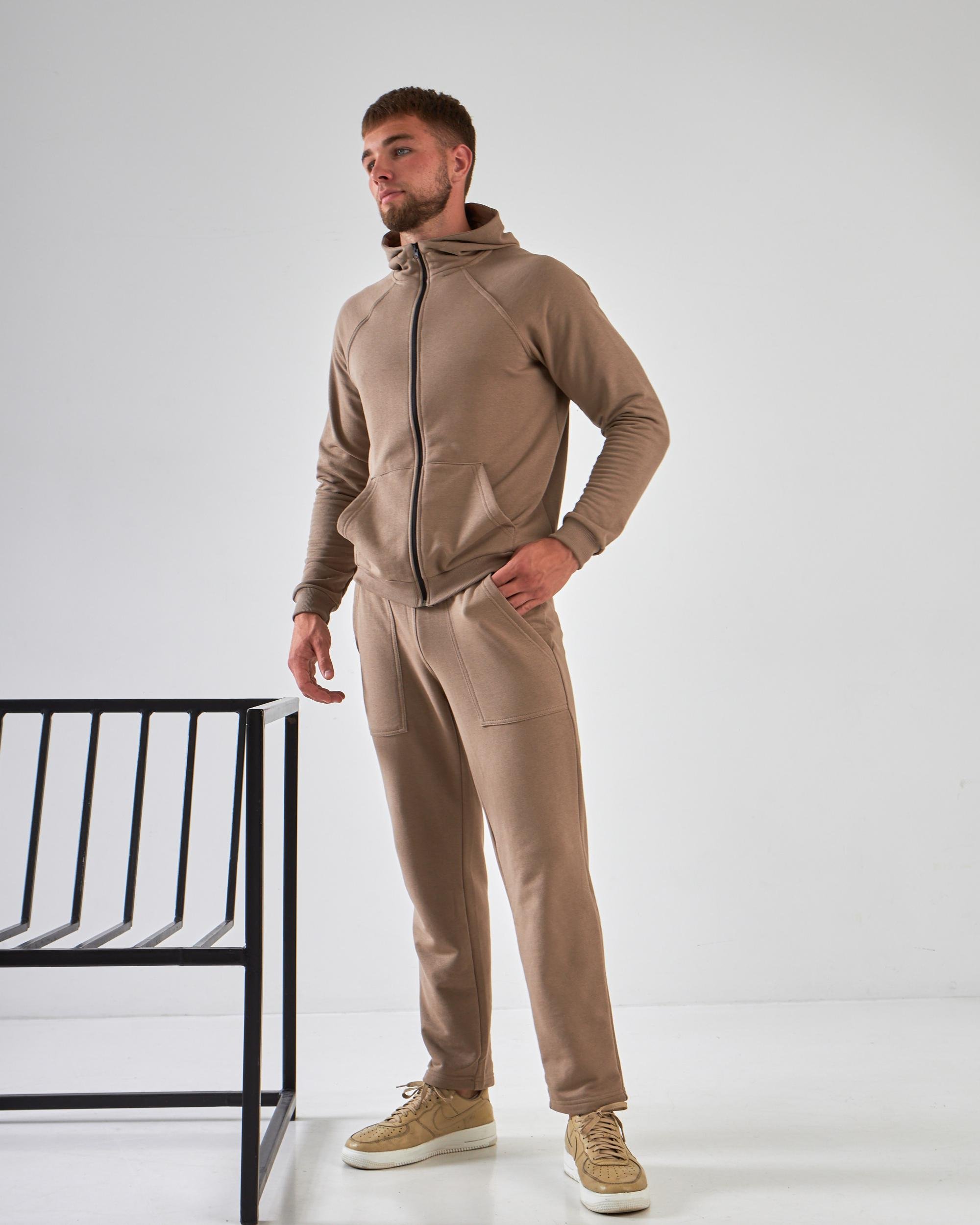 Спортивный костюм мужской р. 52 Капучино (14605150) - фото 8 Спортивный костюм мужской р. 52 Капучино (14605150) - фото 8