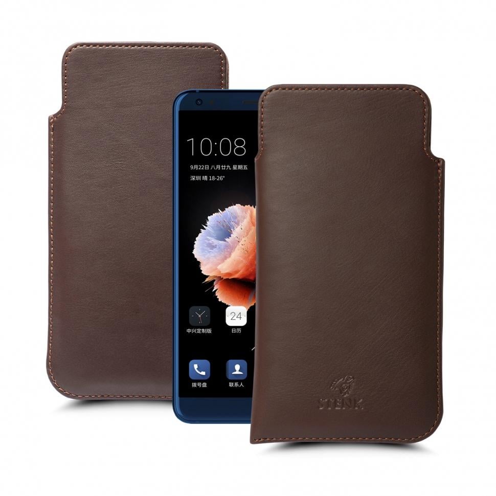 Футляр Stenk Elegance для ZTE Blade V9 Коричневый (63043)