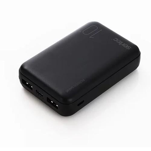 Внешний аккумулятор Power Bank SERTEC ST-2062 10000mAh Черный (29066/2vvk)