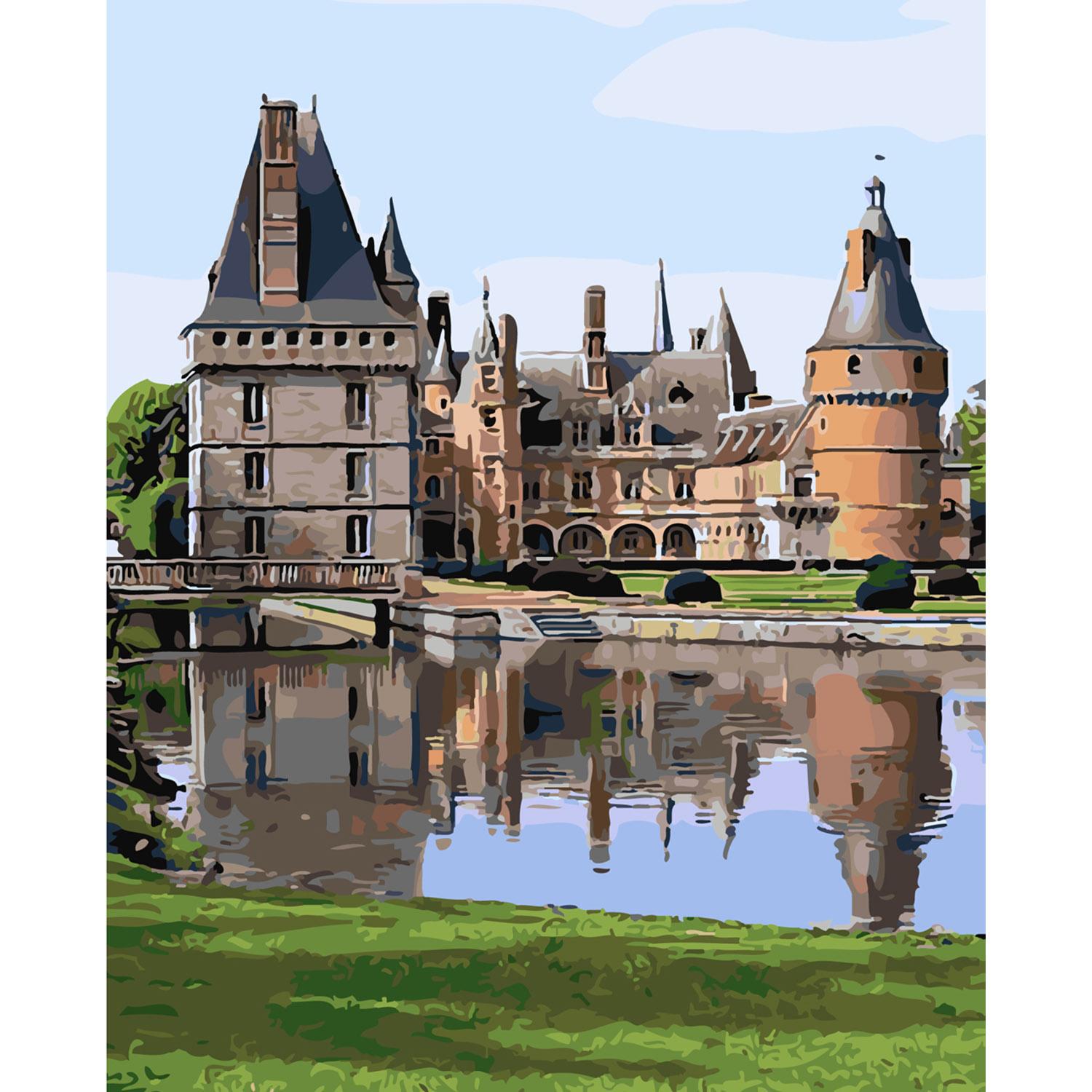 Картина по номерам Strateg Имение на озере 40х50 см (SY6157)