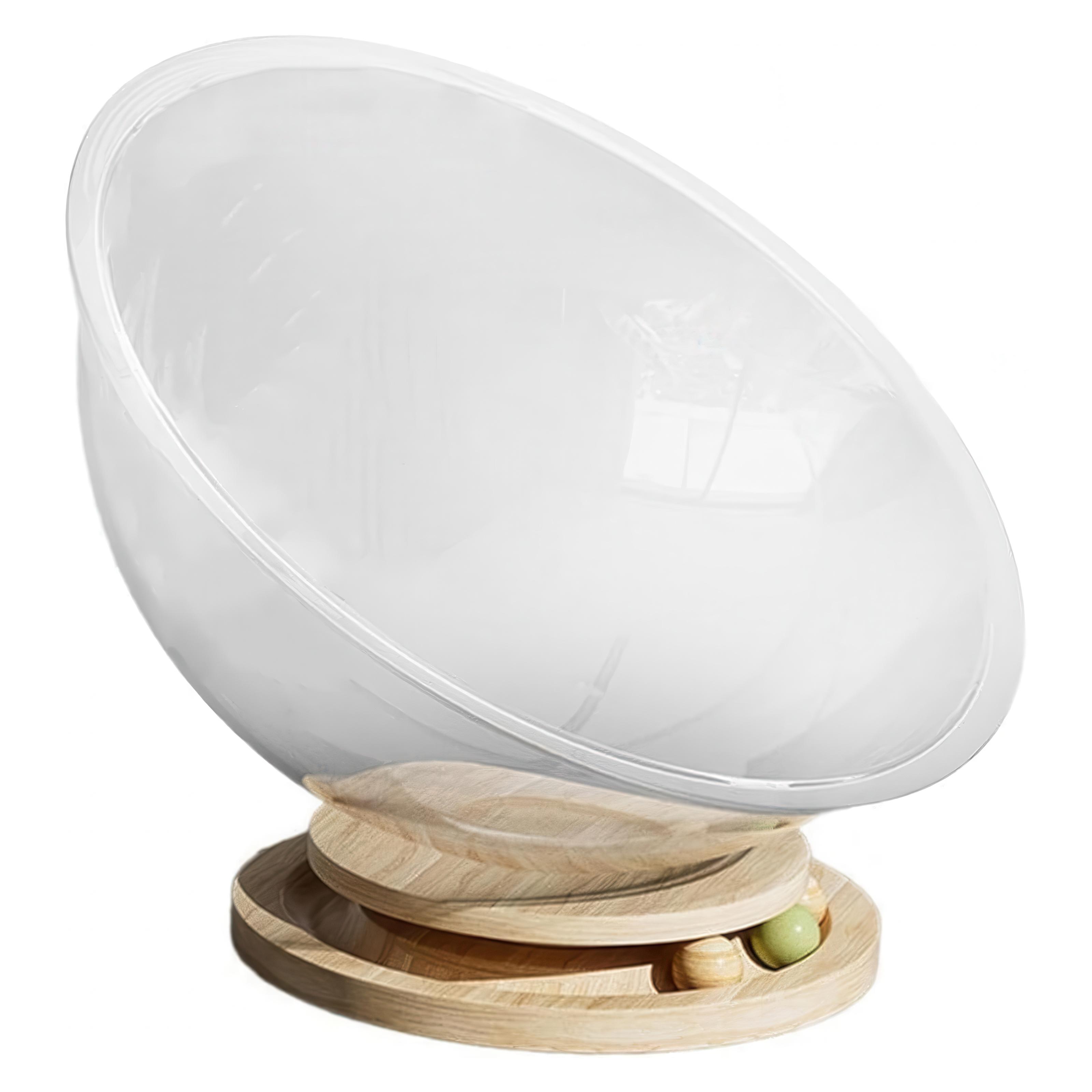 Домик-лежанка для кота с игровой зоной в форме чаши Домик-лежанка для кота с игровой зоной в форме чаши